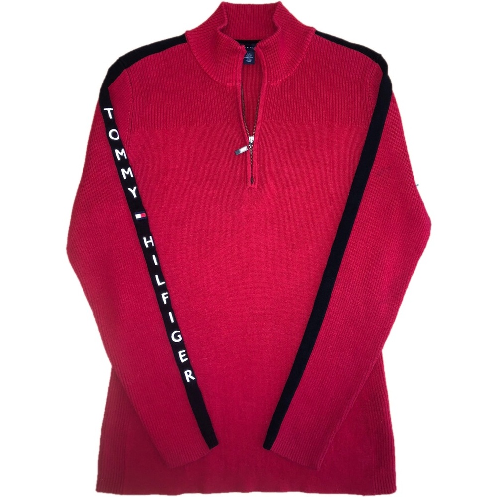 Vintage Tommy Hilfiger 1/4 zip sweater size L
